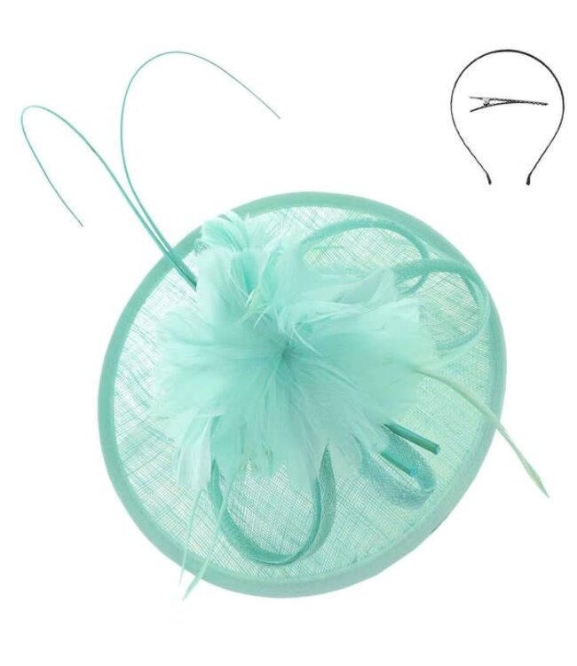 High Tea Fascinator - Aqua
