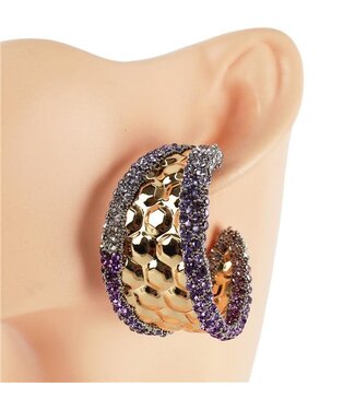 Secret Crush Hoops - Purple