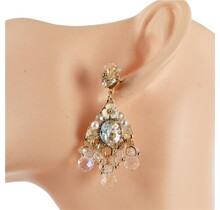 Crystal Goddess Earrings - Clear