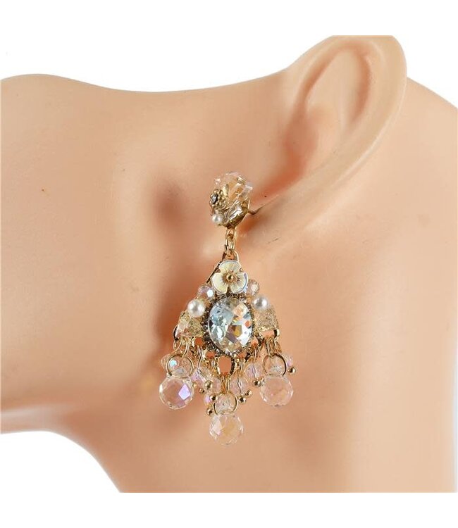 Crystal Goddess Earrings - Clear