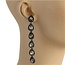 First In Line Earrings - Pewter