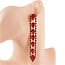 Obsessed With Diamonds Earrings - Red