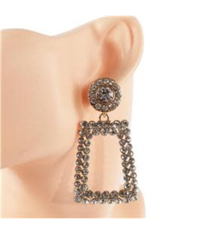 Diamonds All Around Earrings - Gold
