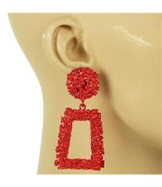 Wreck It Earrings - Red