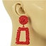 Wreck It Earrings - Red