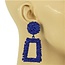 Wreck It Earrings - Royal Blue