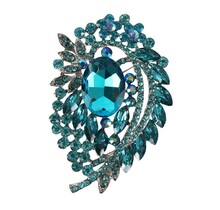 Stepping Out Brooch - Aqua