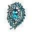 Stepping Out Brooch - Aqua