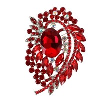 Stepping Out Brooch - Red