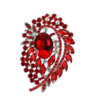 Stepping Out Brooch - Red