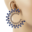Center Of Attention Earrings - Blue