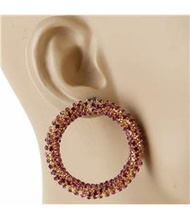 So Twisted Earrings - Fuchsia