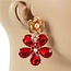 Meet Me In The Garden Earrings - Red