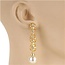 Touch Of Pearl Earrings - Gold Iridescent