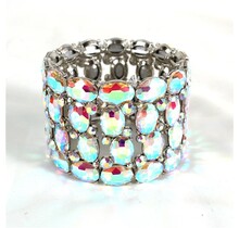 Girl's Best Friend Bracelet - Silver Iridescent
