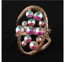 From The Inside Out Jewel Bracelet - Gold Iridescent