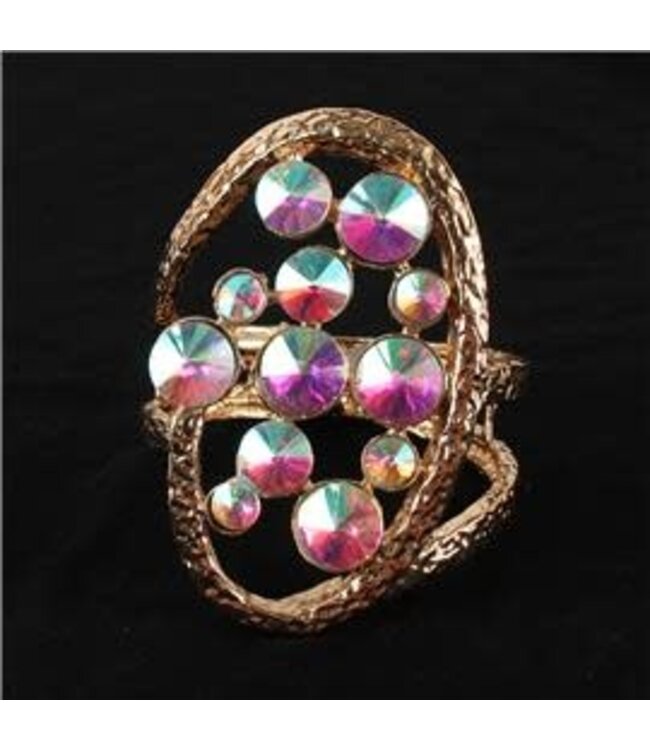 From The Inside Out Jewel Bracelet - Gold Iridescent