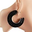 Glam It Up Hoops - Black