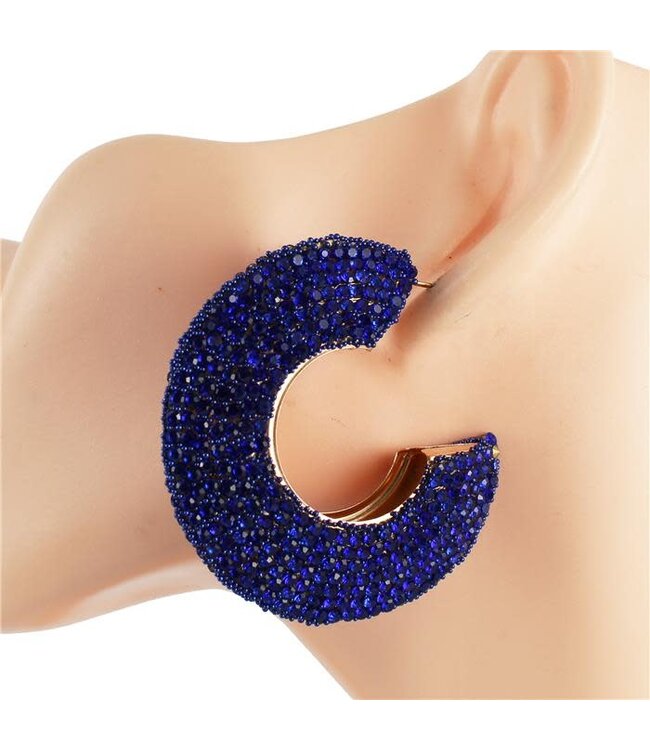 Glam It Up Hoops - Royal