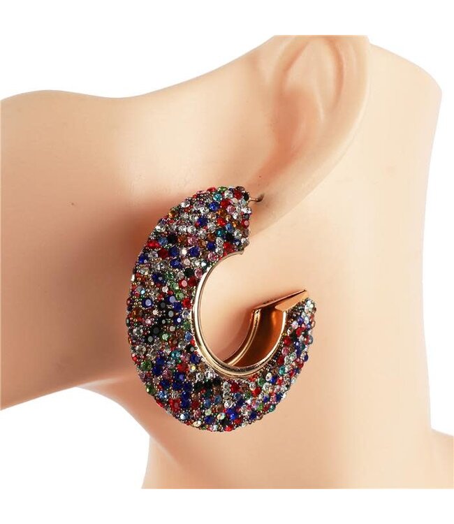 Glam It Up Hoops - Multi