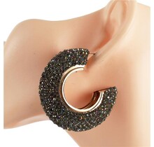 Glam It Up Hoops - Green Iridescent