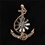 Anchor Down Brooch - Gold