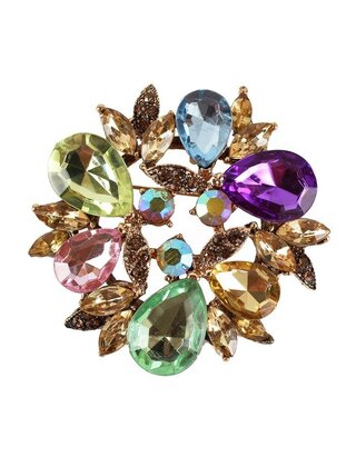 It's A Wreath Brooch - Multi