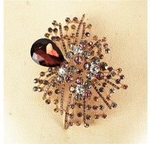 Glamour Web Brooch - Purple