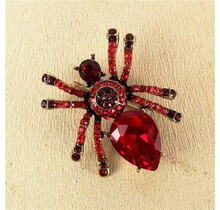 Creepy Crawlers Brooch - Red