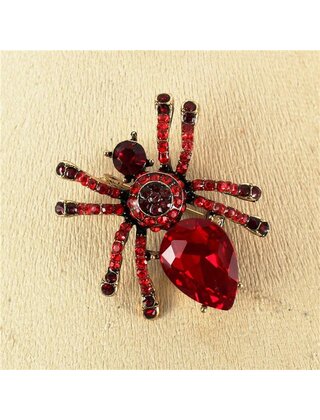 Creepy Crawlers Brooch - Red