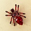 Creepy Crawlers Brooch - Red