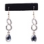 Looped N Jewel Drop Earrings
