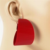 Heat Wave Hoops - Red