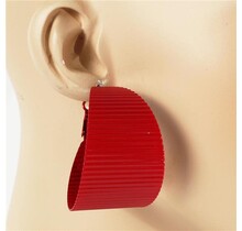 Heat Wave Hoops - Red