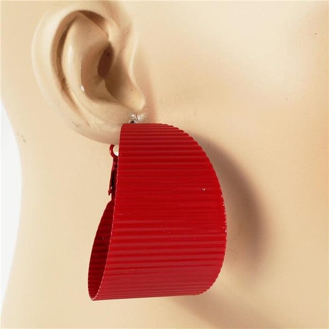 Heat Wave Hoops - Red