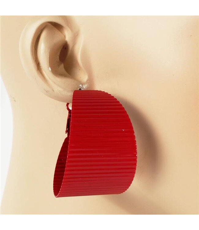 Heat Wave Hoops - Red