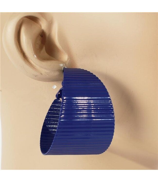 Heat Wave Hoops - Blue