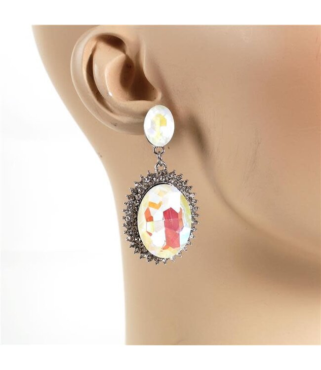 Art Of Reflection Earrings - White