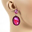 Art Of Reflection Earrings - Fuchsia