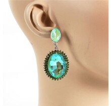 Art Of Reflection Earrings - Green