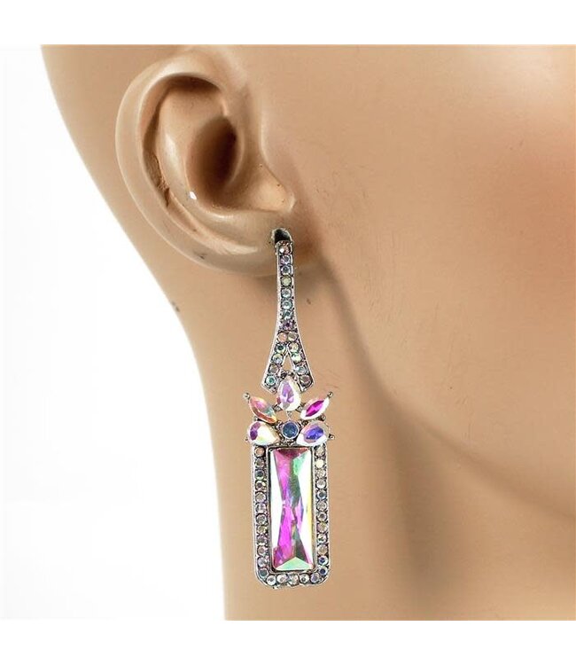 Perfectly Polished Earrings - Silver Iridescent