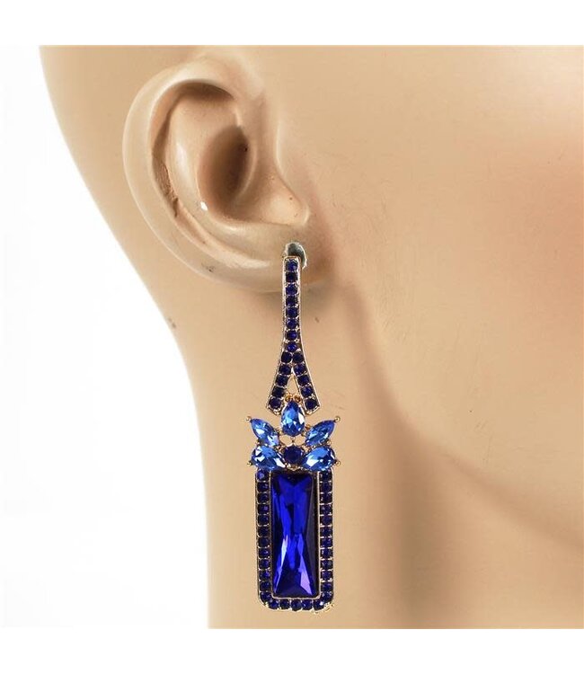 Perfectly Polished Earrings - Royal Blue