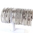 Mixed Silvers Stackable Bracelet - Silver