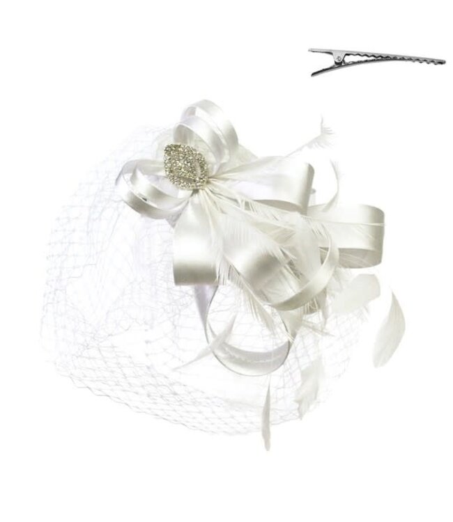 Forever Ravishing Fascinator - White