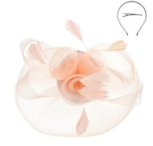Bold Move Fascinator - Peach
