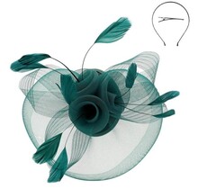 Bold Move Fascinator - Green
