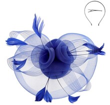Bold Move Fascinator - Royal Blue