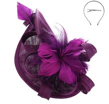 Timeless Twist Fascinator - Purple