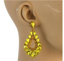 At The Gala Earrings - Yellow