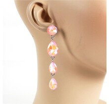 Can't Deny You Jewel Earrings - Pink